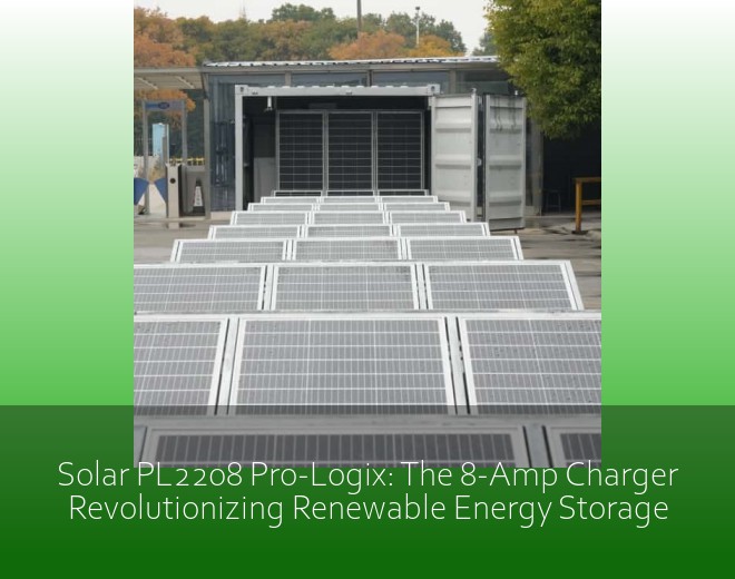 Solar PL2208 Pro-Logix: The 8-Amp Charger Revolutionizing Renewable Energy Storage